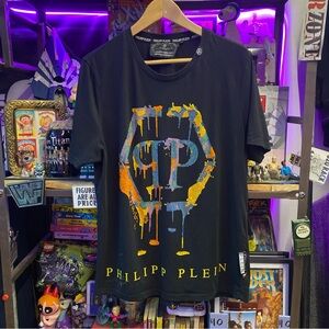 Phillip Plein Platinum Cut XL Bedazzled Monogram Logo